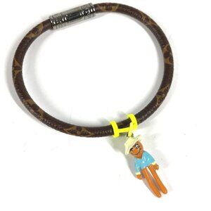 LOUIS VUITTON MP286E Monogram Hang It Mascot Bracelet bangle Bracelet